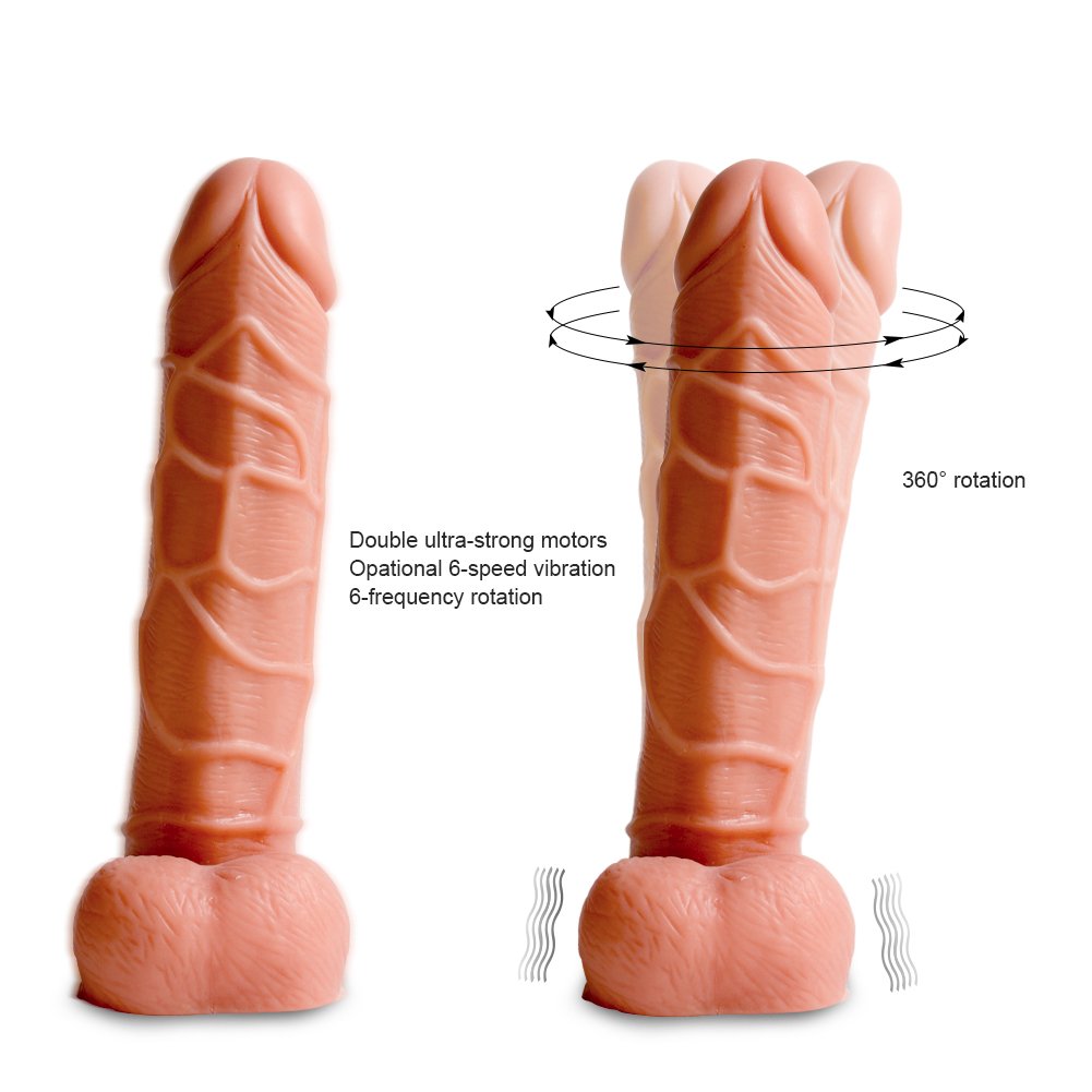Realistic Vibrating Dildo with Suction Cup Vibrator Machine Y183