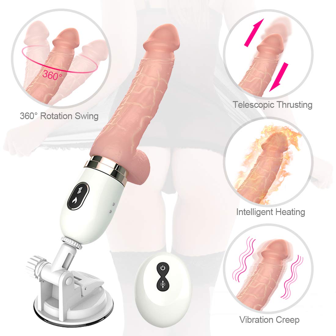 G-spot Dildo Vibrator Womens Clitoral Vibrating Stimulator With Sucker Y228