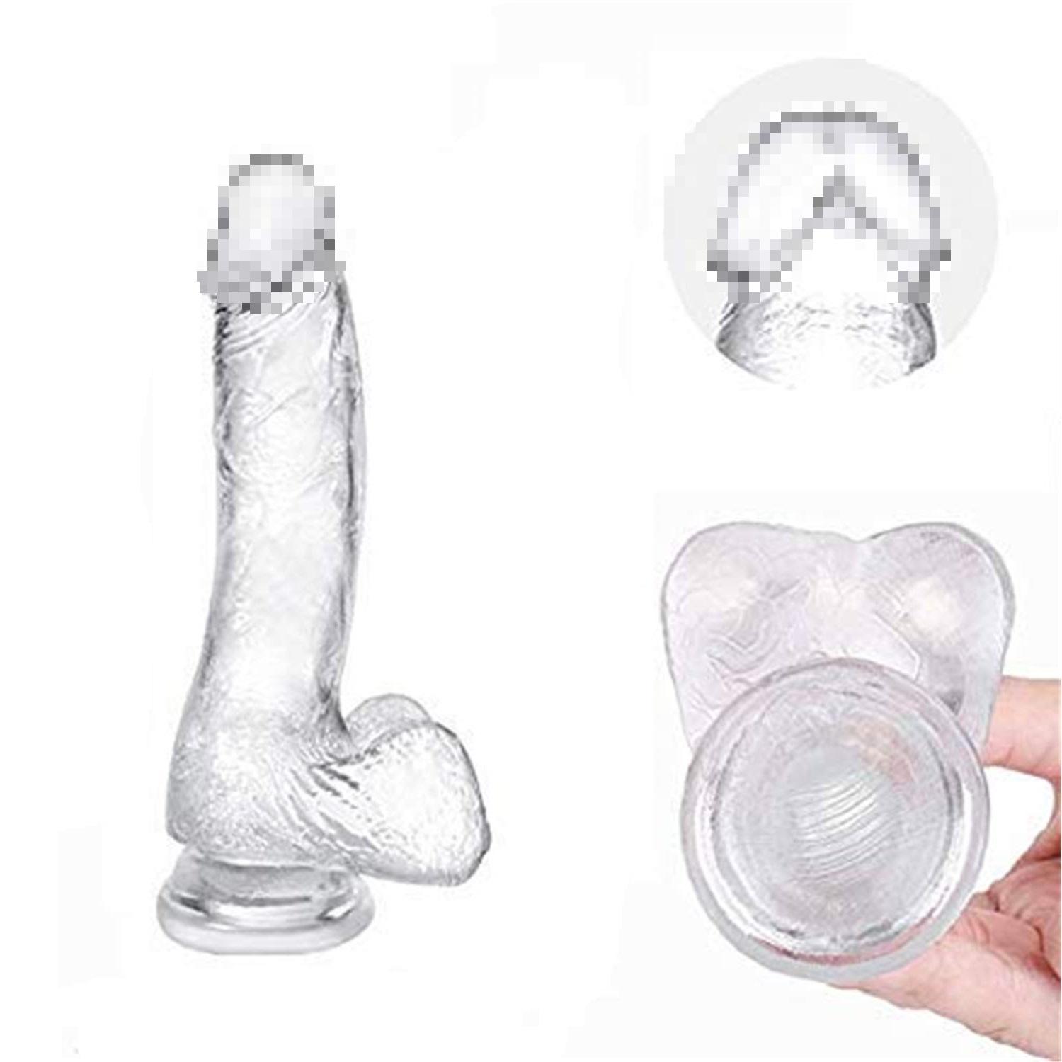 Realistic 8 inch Waterproof Dildos Toys For Women With Thick Suction Cup Base Handfree Diliddo Perfect Size Y94-YOOGiGi