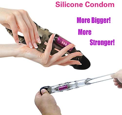 Vibrating Soft Realistic Penis Sleeve Penis Extender Extension Penis E