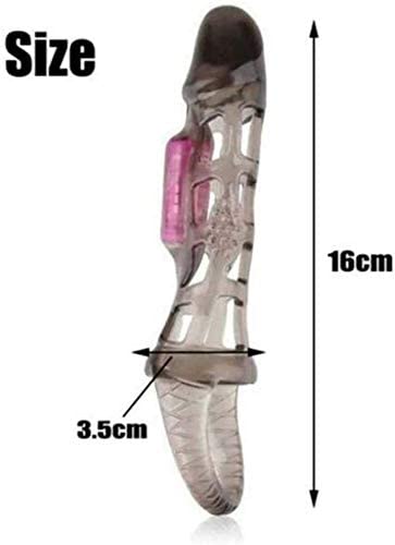 Vibrating Soft Realistic Penis Sleeve Penis Extender Extension Penis E