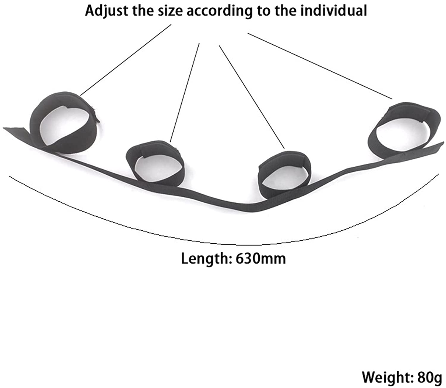 Restraints for Sex - Ankle and Wrist with Hook and Loop Fastening Straps