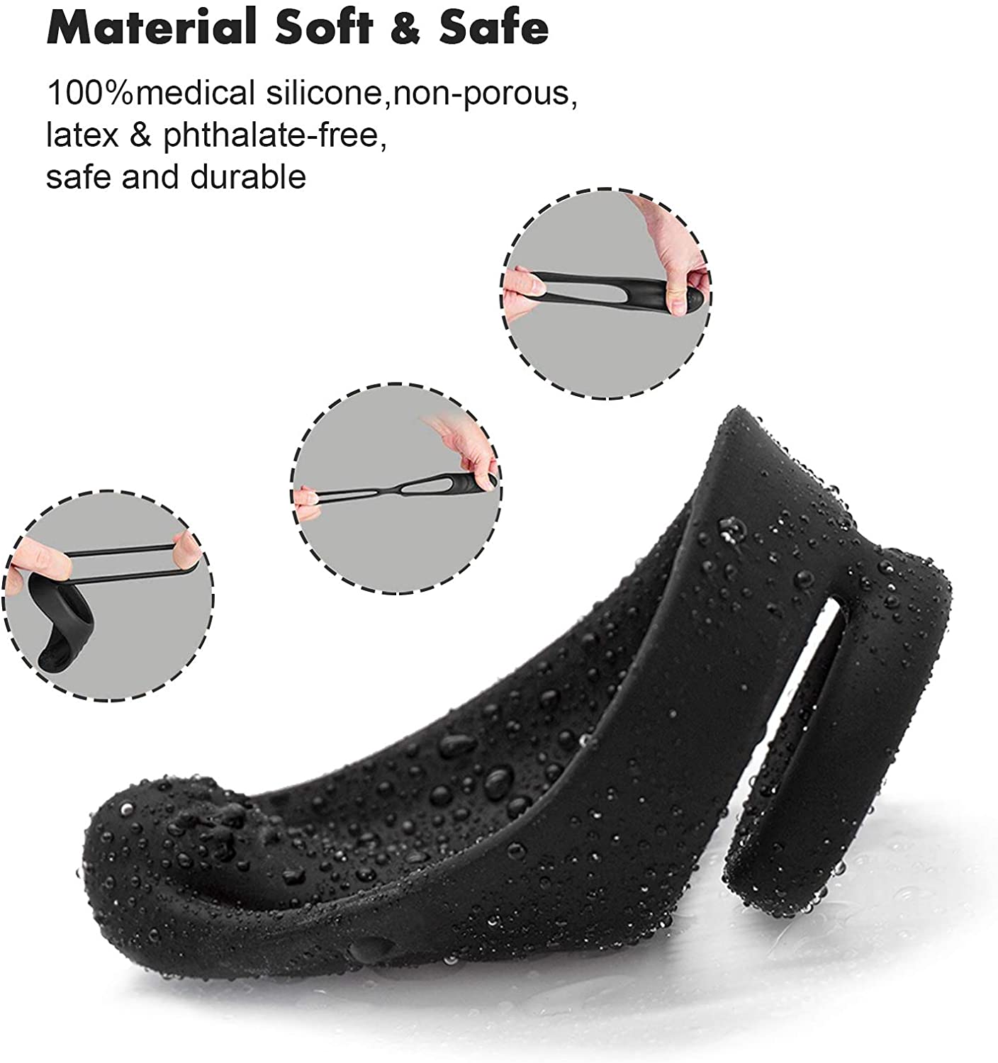 Silicone Cock Ring Sex Toy for Couple Vibratings for Men Penisring Ring for Her PLeasure Toys