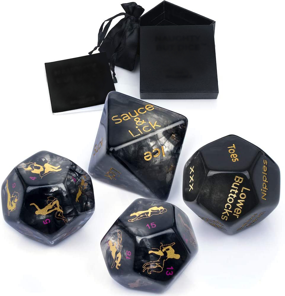 Sex Dice for Couples Naughty, 4 Pack Luminous Sex Dice Naughty Dice Games for Adults Couples Bedroom Funny Dice Toys