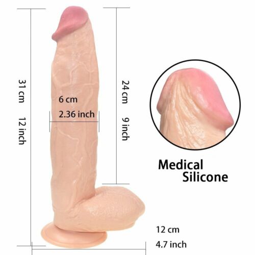 12 inch Realistic Adult Dildo Beginners Handsfree Dildo for Women Y141