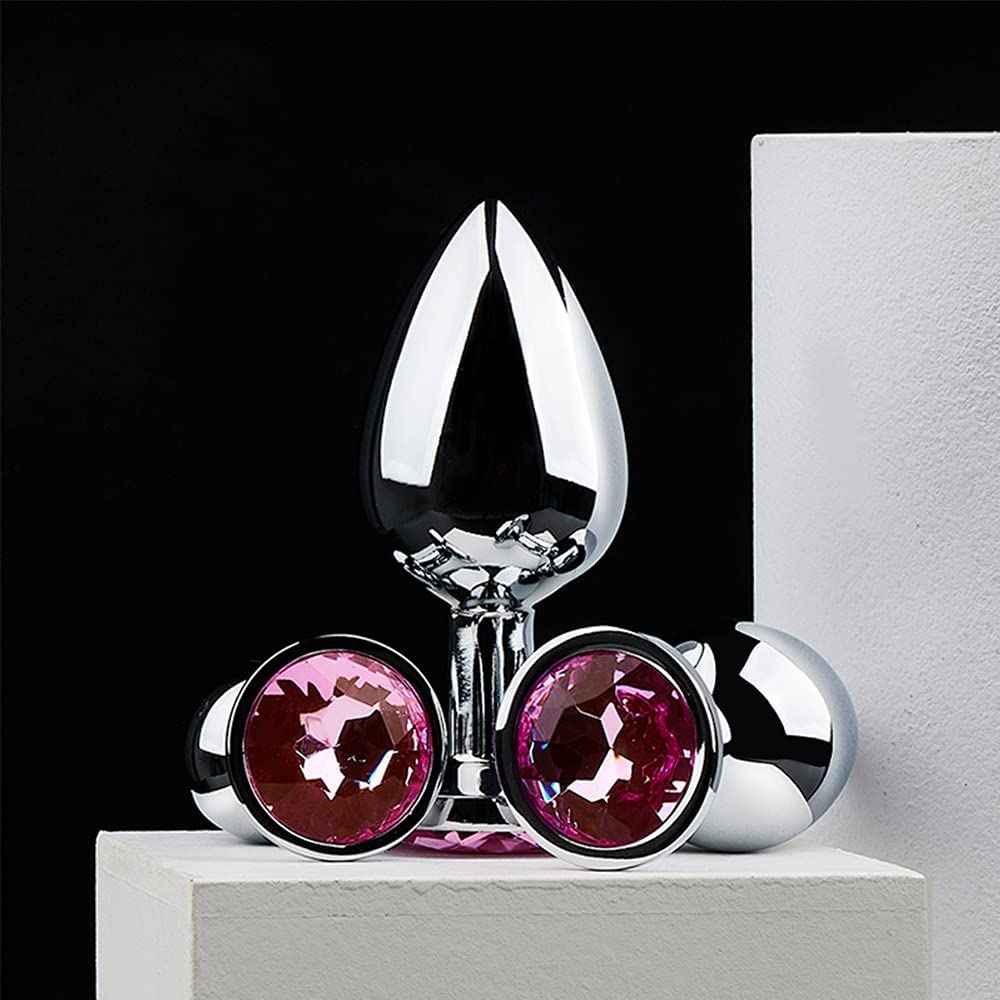 3 PCS Expanding Butt Toys Stainless Steel Amal Plug Anales Plug Relaxing for Men Women