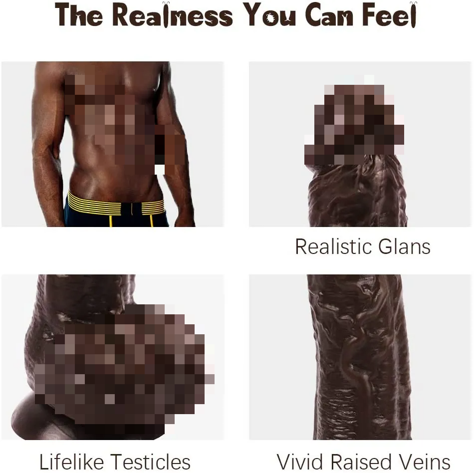 7.8 inch Realistic Dildo for Women Lifelike Dildos with Suction Cup Flexible Massage Female Masturbators for Hands Free Toys Y104-YOOGiGi