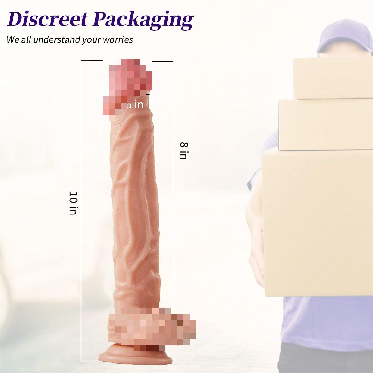 10 Inch Dildo Toys With Realistic Soft Touch,Dildo With Strong Sucker for Hands Free Y240-YOOGiGi