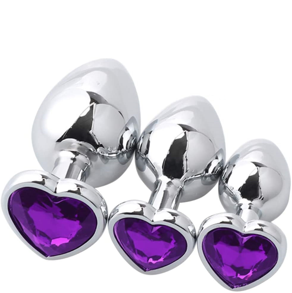 3 PCS Expanding Butt Toys Stainless Steel Amal Plug Anales Plug Relaxing for Men Women