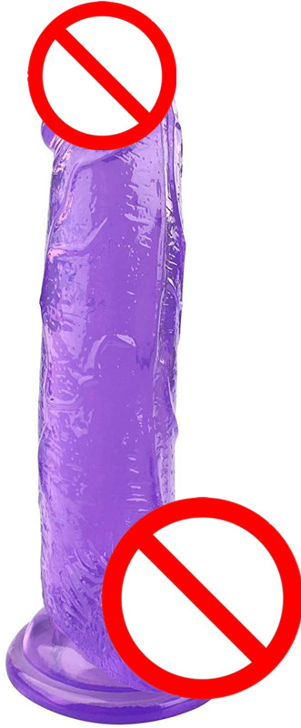 7 Inch Waterproof Personal Purple Realistic Dildo, Soft Reusable Dildo Toy Dildo with Suction Cups for Women Y224-YOOGiGi