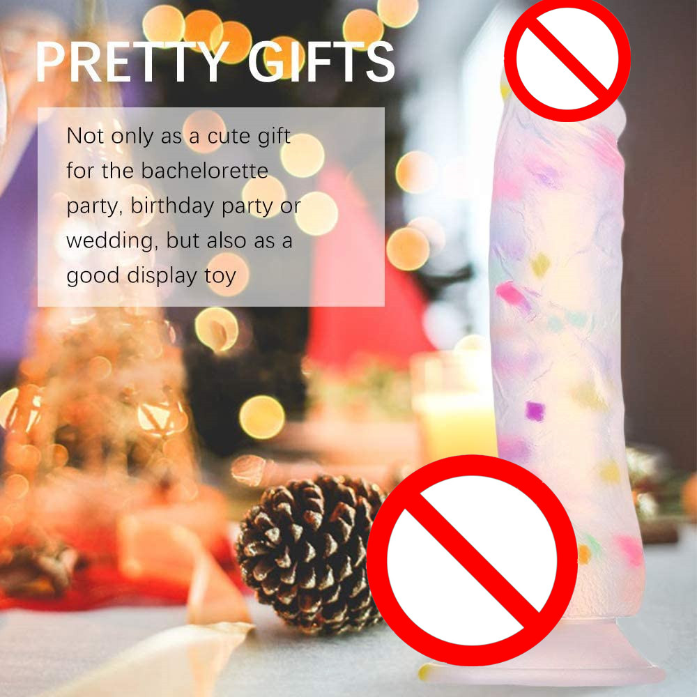 7.5 Inch Colorful Dildo with Suction Cup Y184-YOOGiGi