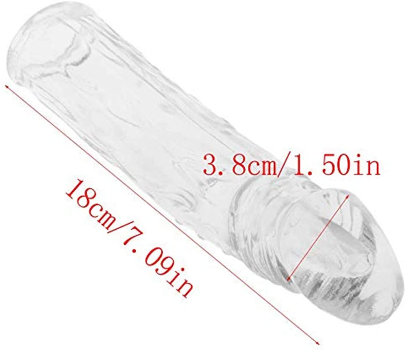 Reusable Penis Sleeve Extender Safe Stretchy Ultra-Soft Material Cock 