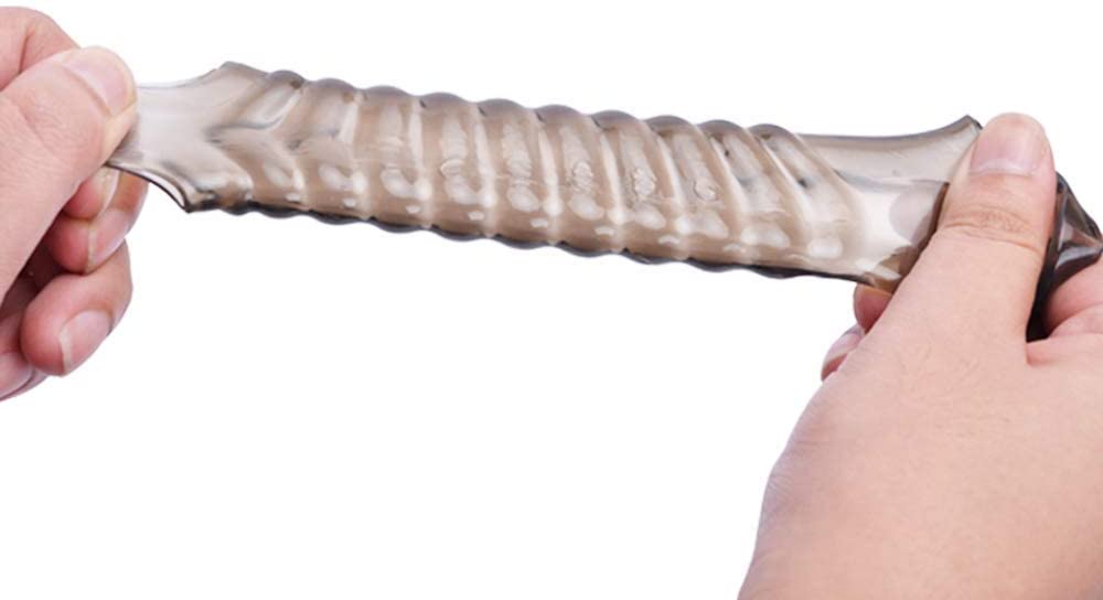 2 PCS Soft Massage Training Device Waterproof Penis Sheath Girth Smoot