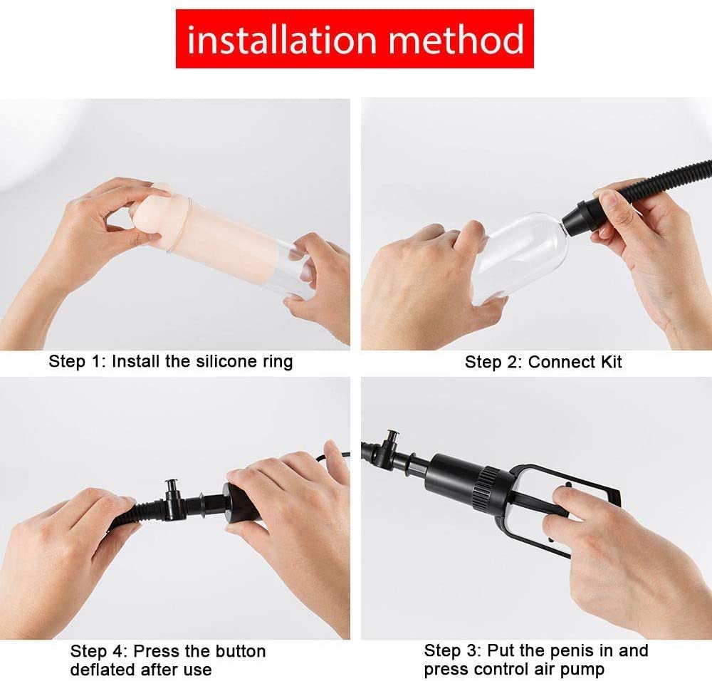 Men's Vacuum Pump Enlargement Pump for Male Enhancement Growth Pump  Cup Stable Professional Set Sturdy Vacuum Pump Home 