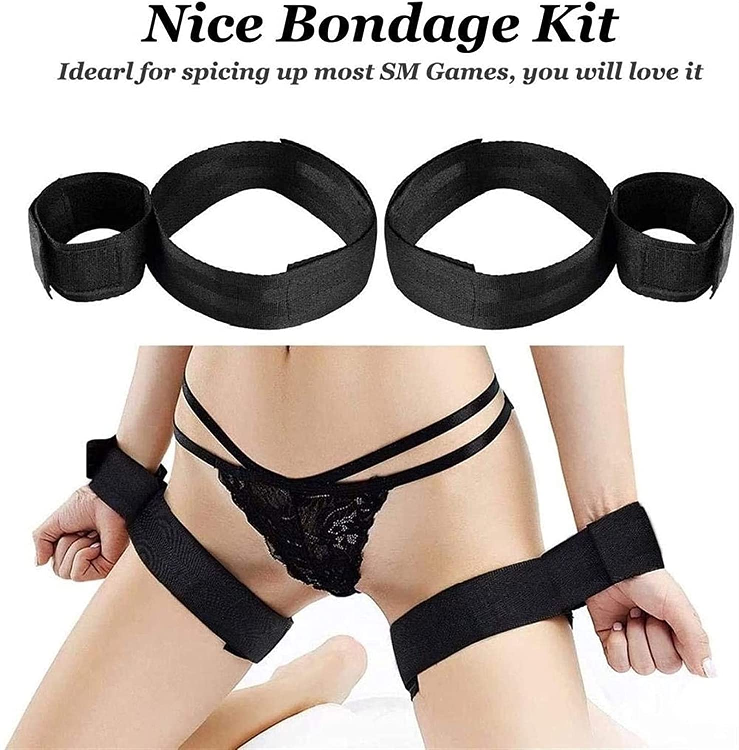 Thigh Wrist Cuffs Restraints Handcuffs BDSM Sex Toys for Women Leg Straps Tie Set Bondage for Couples SM Games
