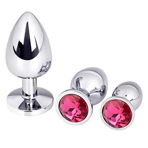 3 PCS Expanding Butt Toys Stainless Steel Amal Plug Anales Plug Relaxing for Men Women
