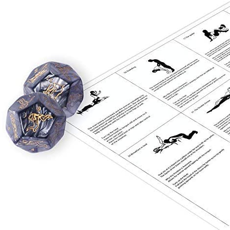 Sex Dice for Couples Naughty, 4 Pack Luminous Sex Dice Naughty Dice Games for Adults Couples Bedroom Funny Dice Toys