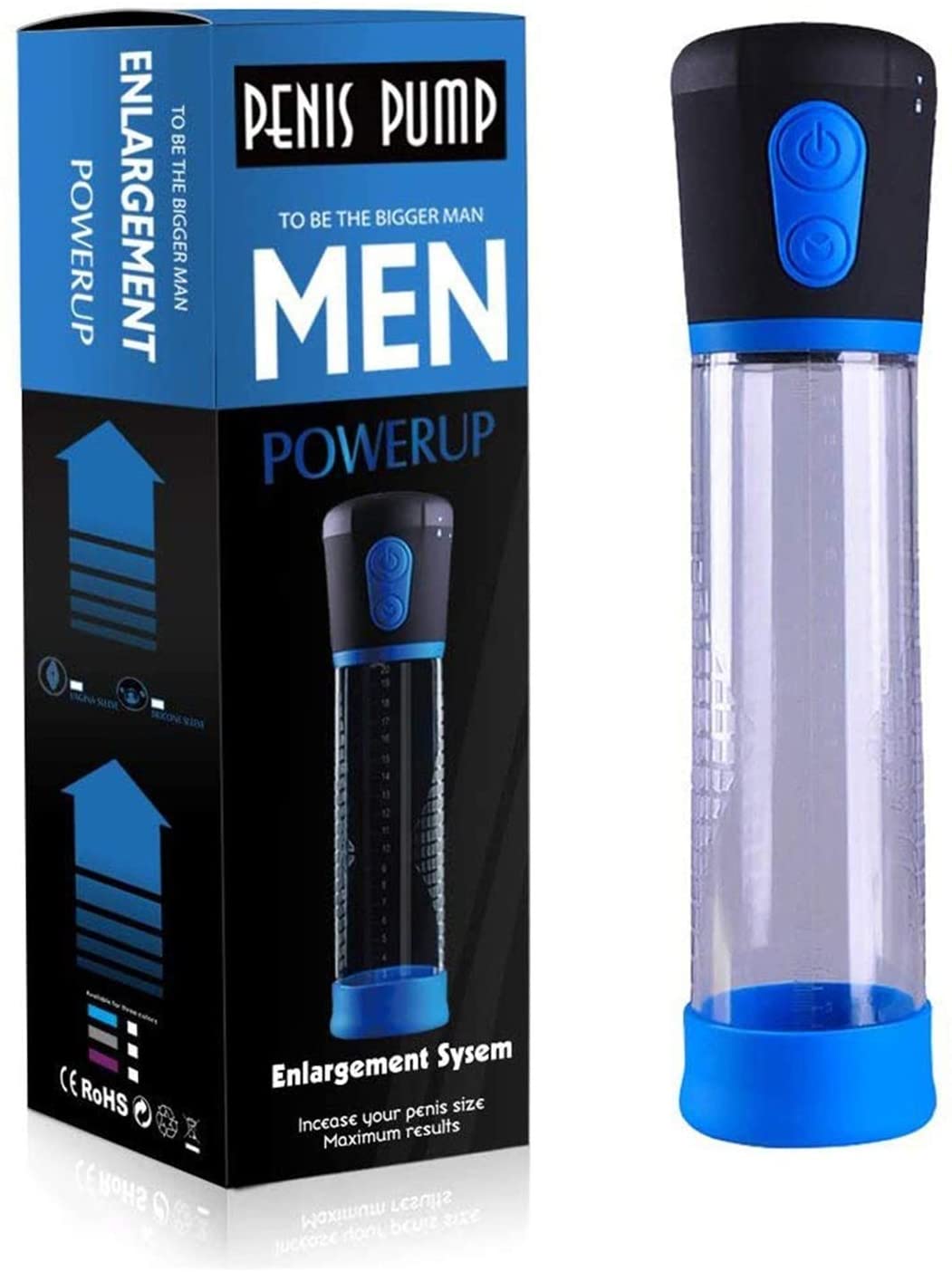Electric Penis Vacuum Pump with Suction Intensities, Penis Enlarge Air Pressure Device