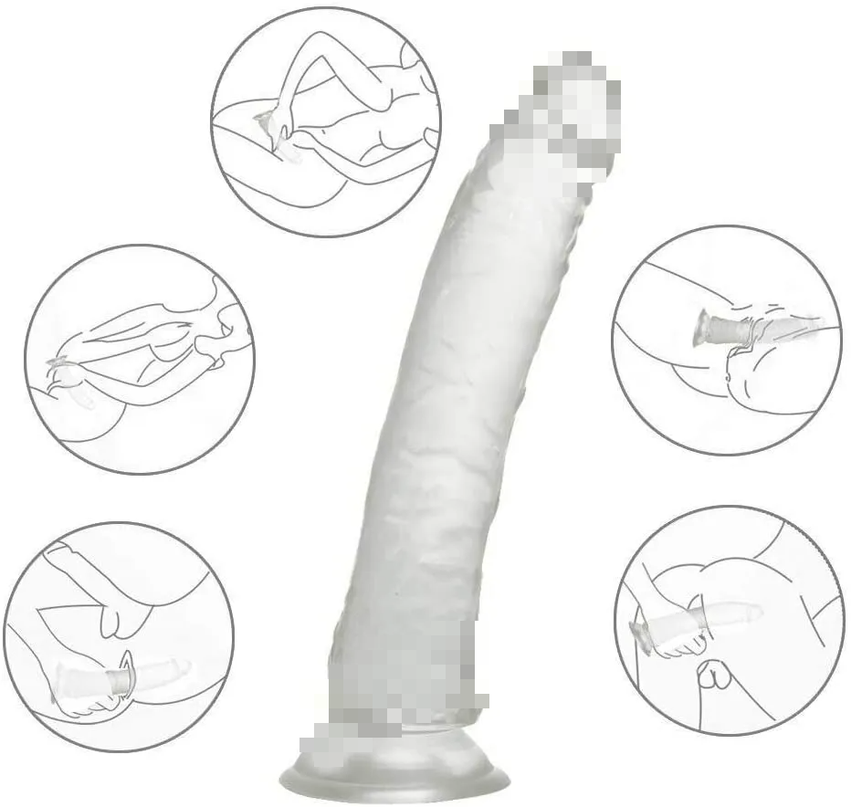 8 inch Waterproof Realistic Dildo With Suction Cup Training Massage Toys for Adult Y230-YOOGiGi