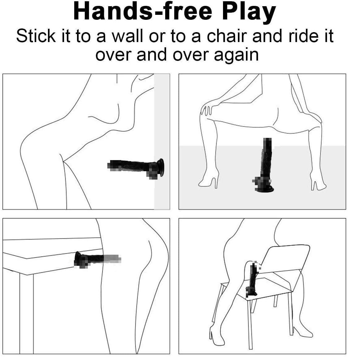 9 Inch Black Dildo for Women Realistic  Dildos for Men With Silicone Suction Y235-YOOGiGi