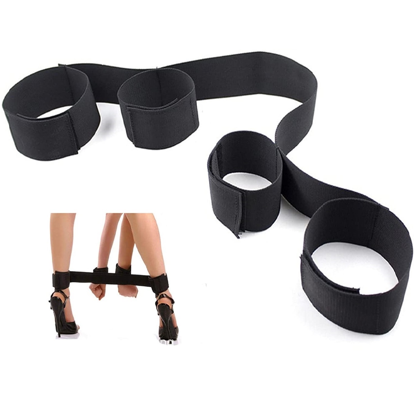 Restraints for Sex - Ankle and Wrist with Hook and Loop Fastening Straps