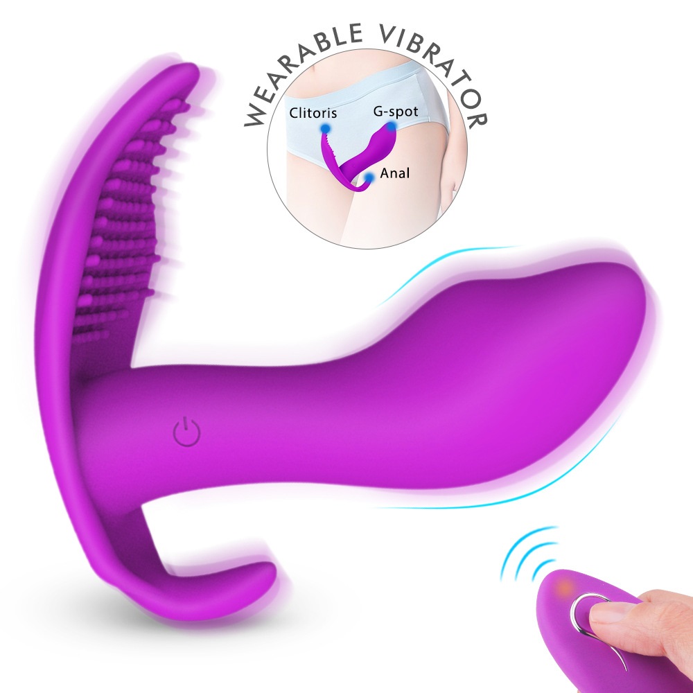 Wearable Panty Vibrator with Wireless Remote Control for G Spot Clitoral Stimulation Y135