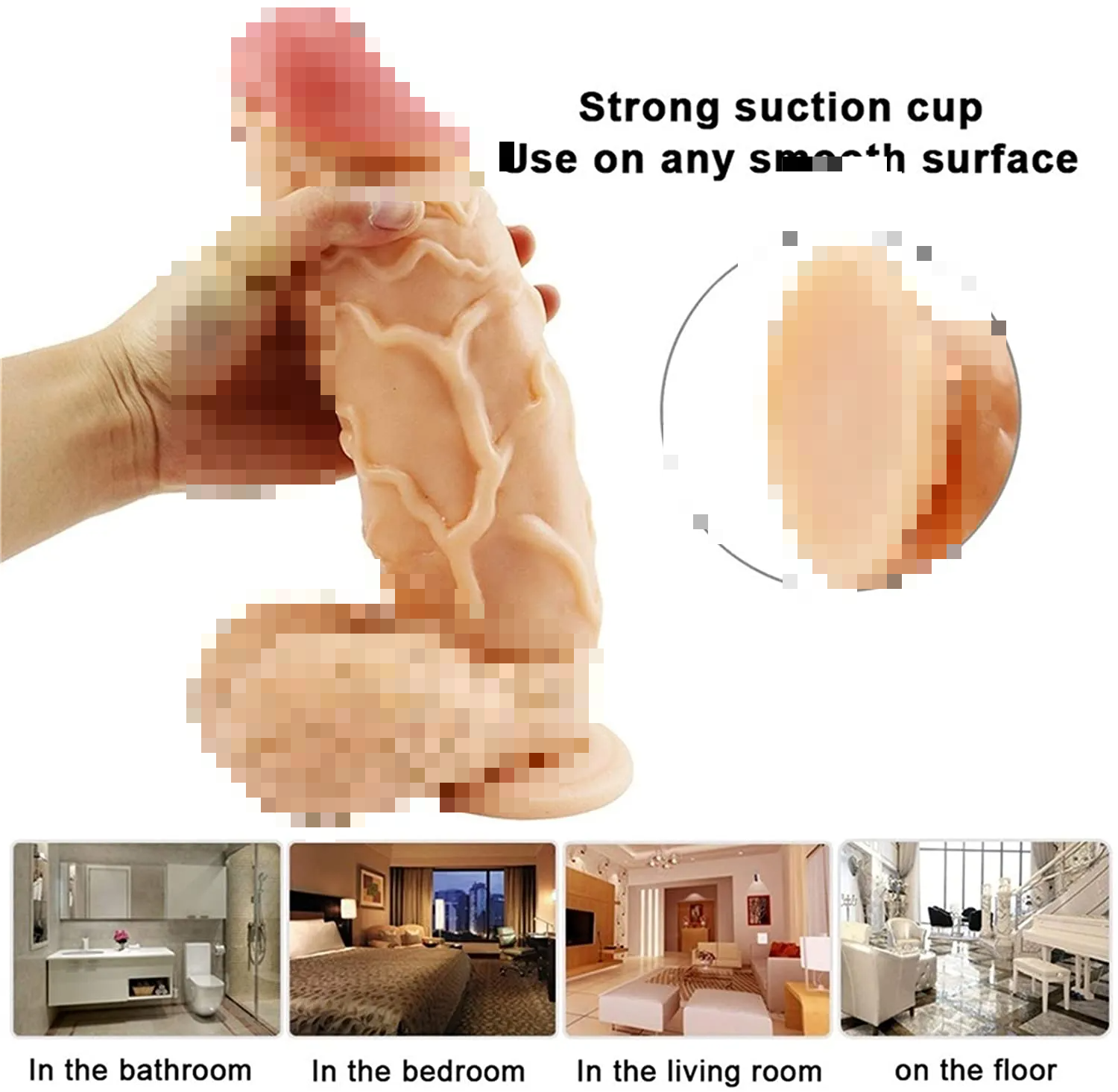 Realistic Thrusting 10 Inch Dildo with Suction Cup Dildo for Women Waterproof Base Y82-YOOGiGi