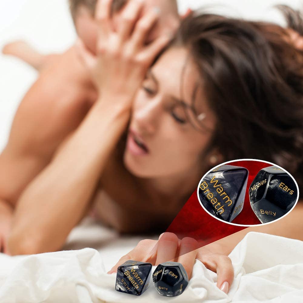 Sex Dice for Couples Naughty, 4 Pack Luminous Sex Dice Naughty Dice Games for Adults Couples Bedroom Funny Dice Toys