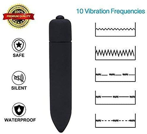 Bullet Vibrator with Angled Tip for Precise Clitoris G Spot Stimulation, Rechargeable Waterproof