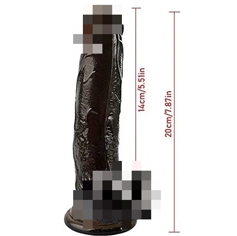 8Inch Black dildo toy with realistic soft touch Y225-YOOGiGi
