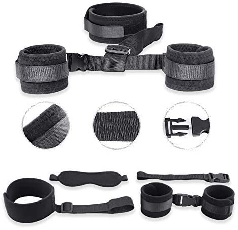 Sex Bondage BDSM Kit Restraints Set Sex Toys with Hand Cuffs Ankle Cuff Bondage Collection