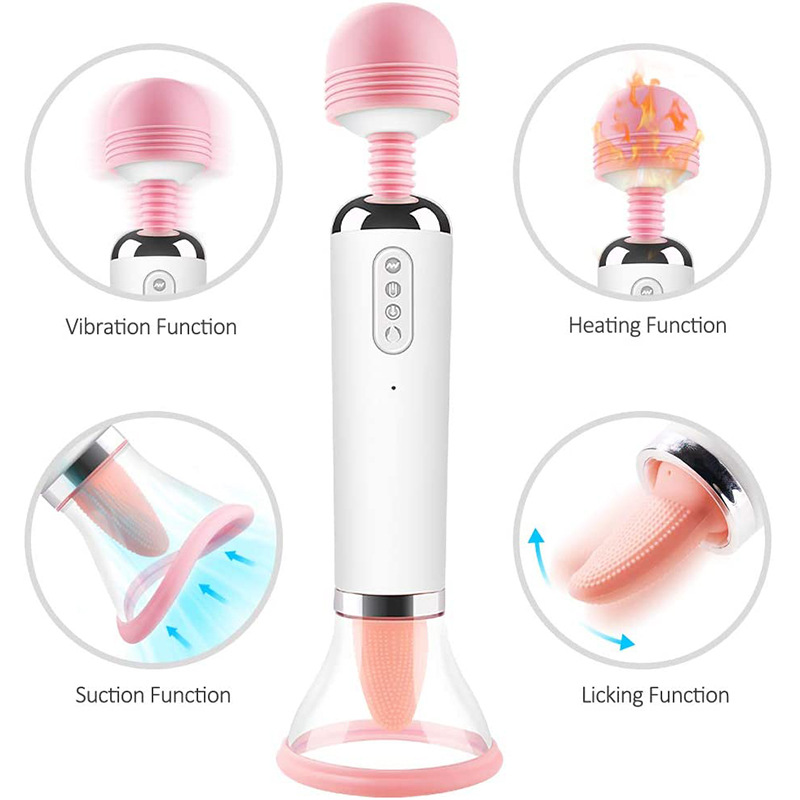 Clitoral Sucting Toys for Women Portable Pleasure Deep Tongue Lick Vibrator for Couple Sex Y187