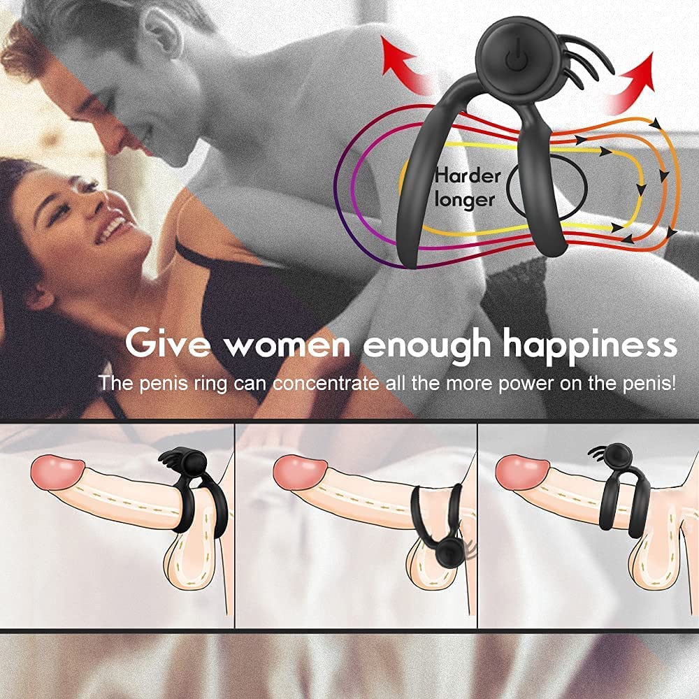 Cock,Ring,Vibrating,machine,for,Penis,Ring，Ball,and,vibration,Couples,Him,Men,penis ring