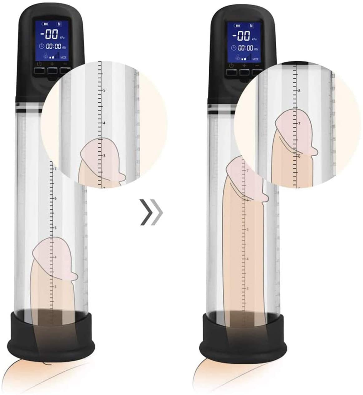 Manual Penis Vacuum Air Pump Strengthen Enlarger Booster Extender Setting Device for Men