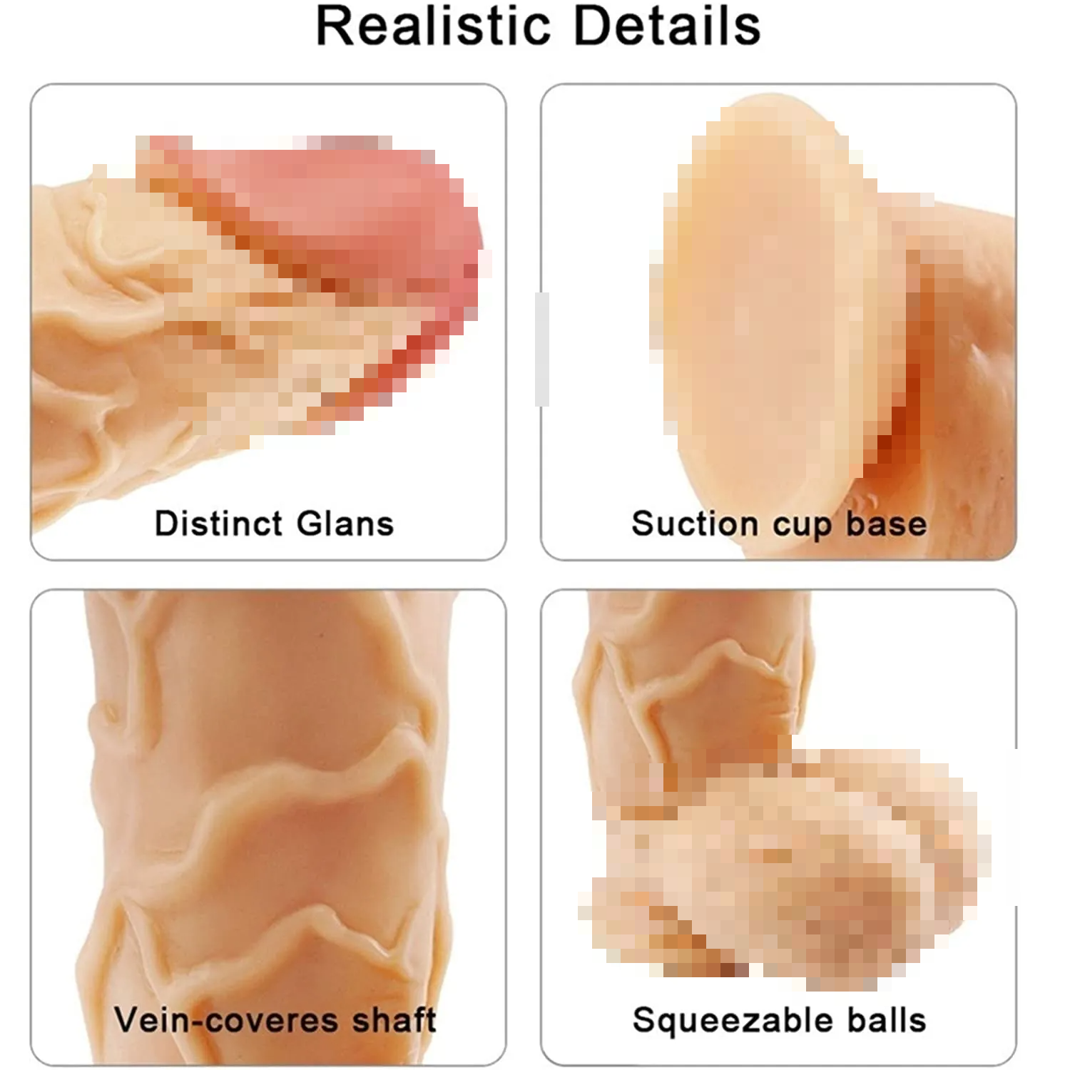 Realistic Thrusting 10 Inch Dildo with Suction Cup Dildo for Women Waterproof Base Y82-YOOGiGi