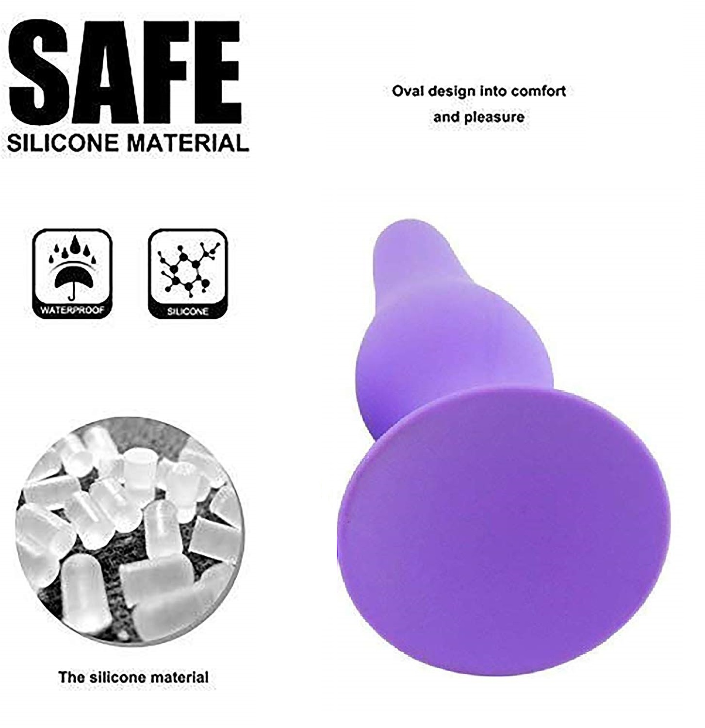 Butt Plug Trainer Silicone Anal Plug Beginners Starter Set for Women and Men 4 Piece Set