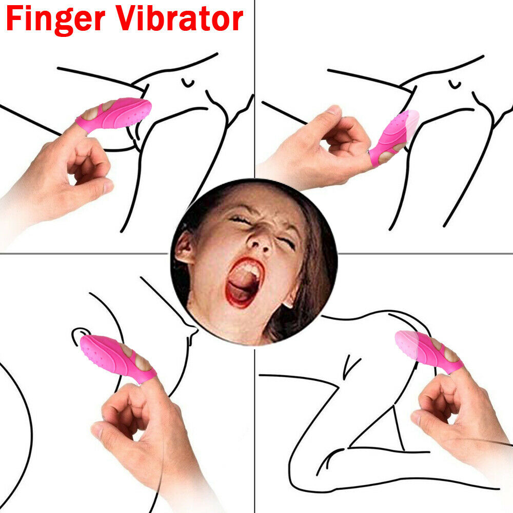 Rechargeable Silicone Finger Vibrator, Pink | With Removable Bullet Vibrator | Great for Solo and Couples Play