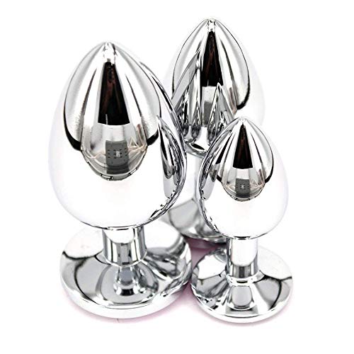 3 PCS Expanding Butt Toys Stainless Steel Amal Plug Anales Plug Relaxing for Men Women