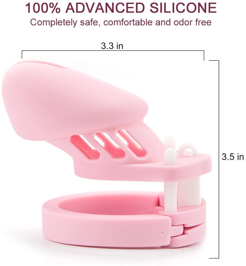 Cock Cage Male Chastity Device Locked Cage Sex Toy for Men,Key and Lock Included