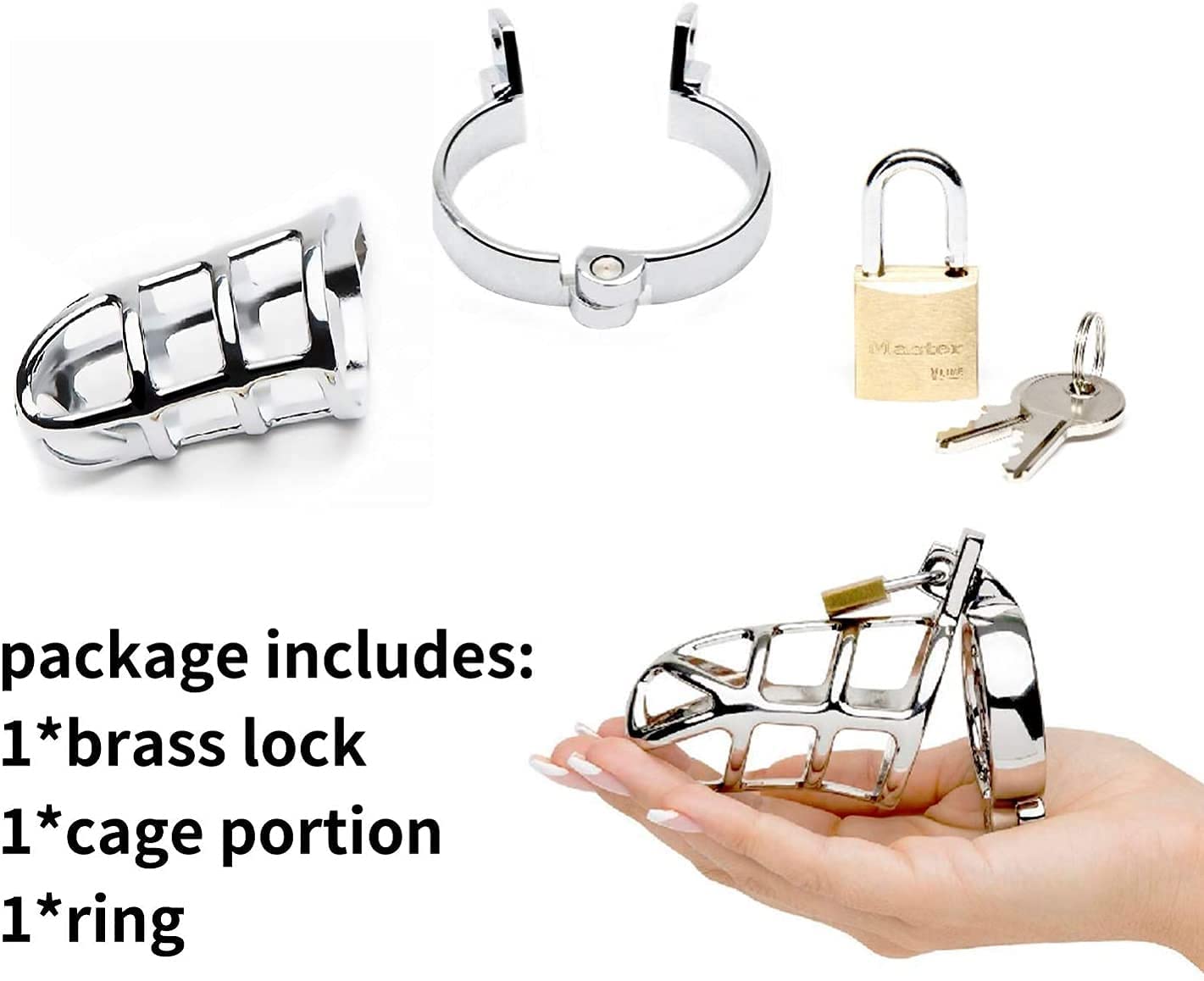 Chastity Device Locked Cage Male Cock Cage Sex Toy