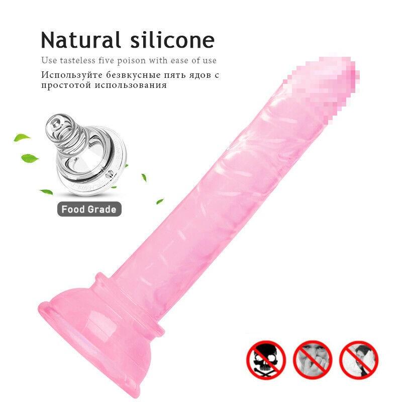 5.7 inch Dildo For Women With Thick Suction Cup Base Dildo For BeginnerThrusting Flexible Y156-YOOGiGi