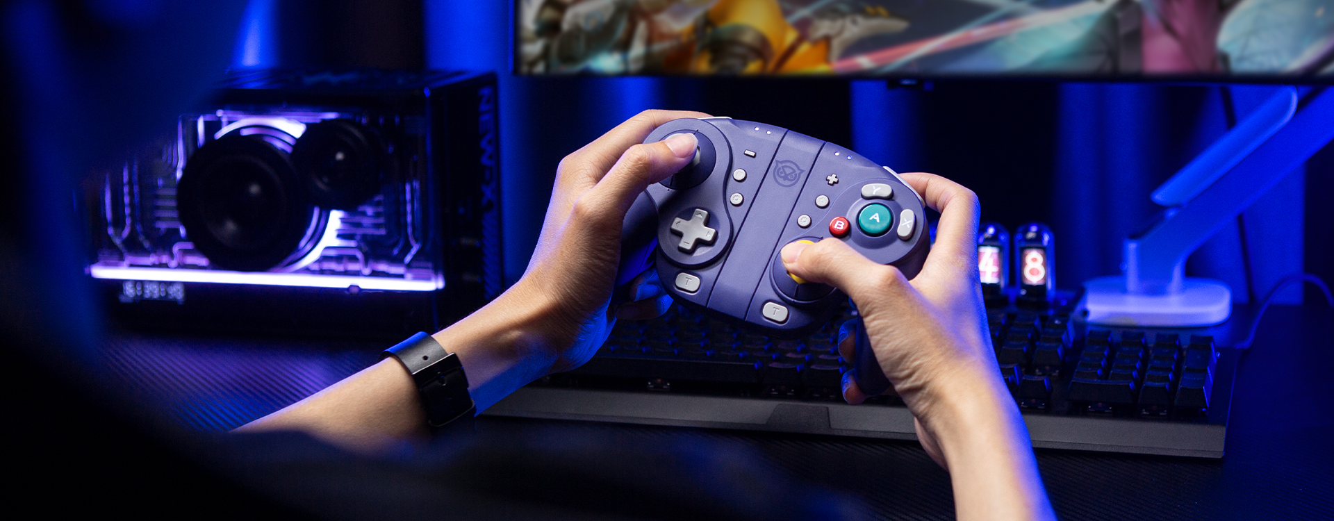 Experience unparalleled gaming with NYXI Wizard Wireless Controller, featuring no-drifting hall joystick, programmable back buttons, and mechanical trigger that provide better tactile feedback.