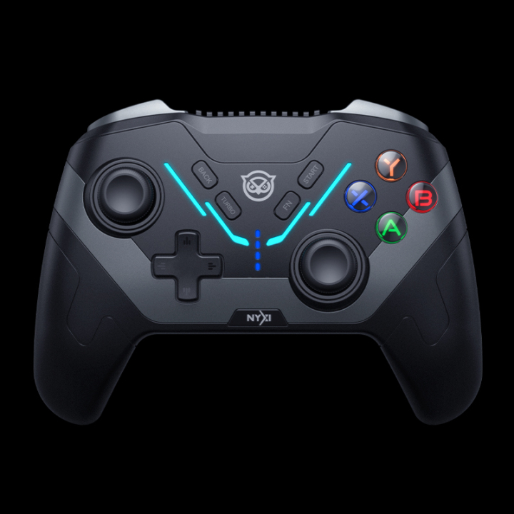 NyxiGaming Controller with 8 Color Adjustable LED Lights