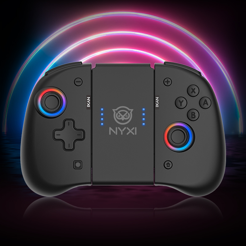 NYXI Wireless Joy-pad with 8 Colors LED For Switch/Switch OLED