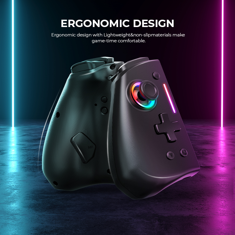 NYXI Hyperion Meteor Light Wireless Joy-pad with 8 Color LED for Switch/Switch OLED