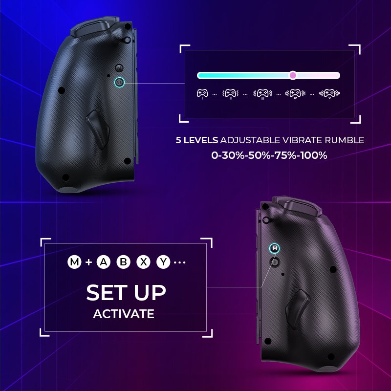 NYXI Hyperion Meteor Light Wireless Joy-pad with 8 Color LED for Switch/Switch OLED