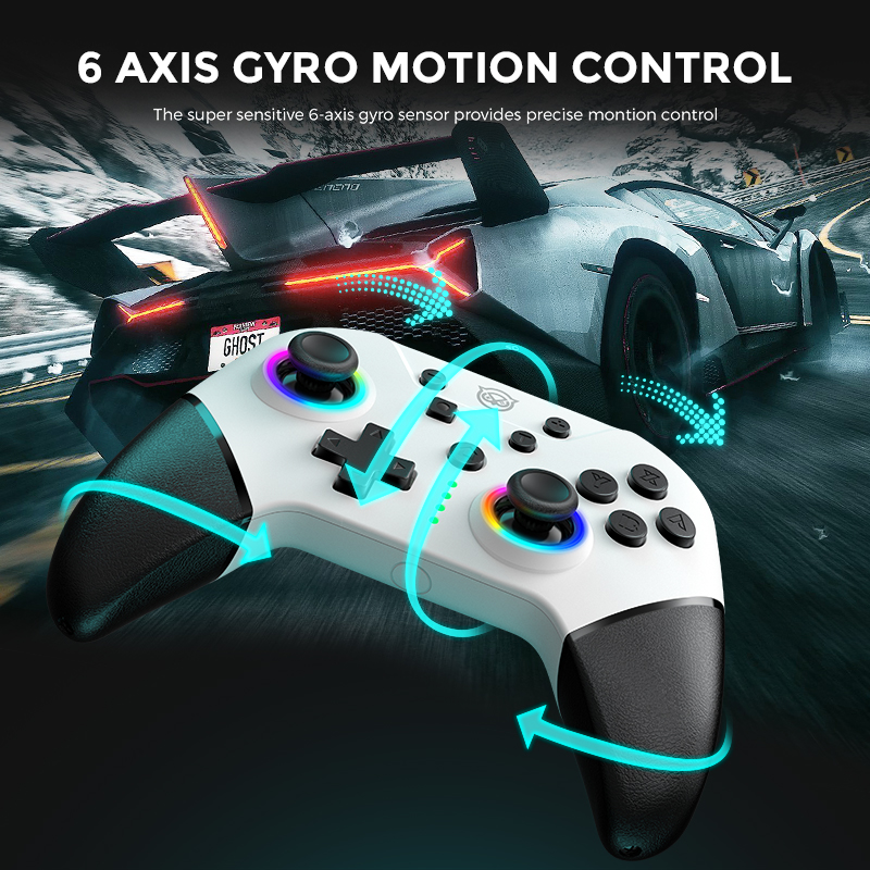 NYXI Chaos swith controller with Hall Joystick, switch pro controller  wireless for Nintendo Switch/Lite/OLED, Hall Effect Controller with RGB  Light