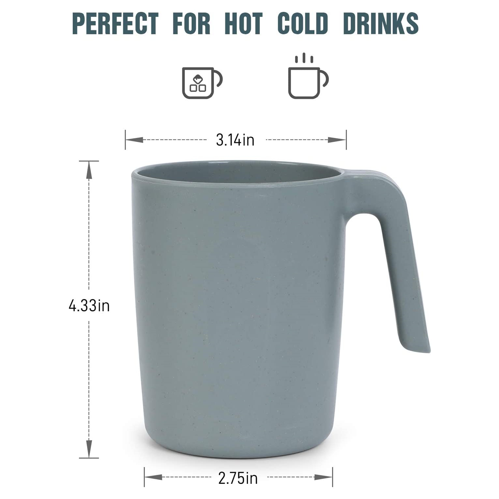 Shopwithgreen Wheat Straw Coffee Mugs - 4PCS 15 OZ Coastal-shopwithgreen