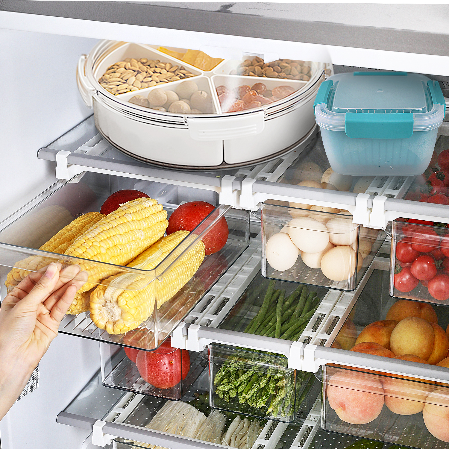  shopwithgreen Refrigerator Organizer Bins with Pull