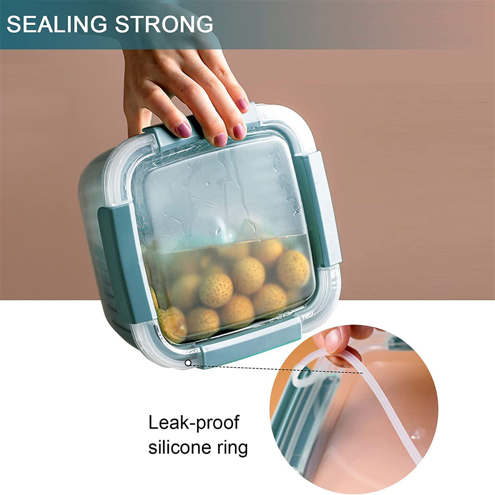 Shopwithgreen Berry Keeper Box Containers 50oz - Dark Blue-shopwithgreen